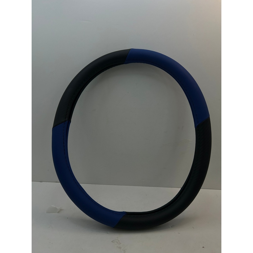 Steering Wheel Cover  OS Black Blue